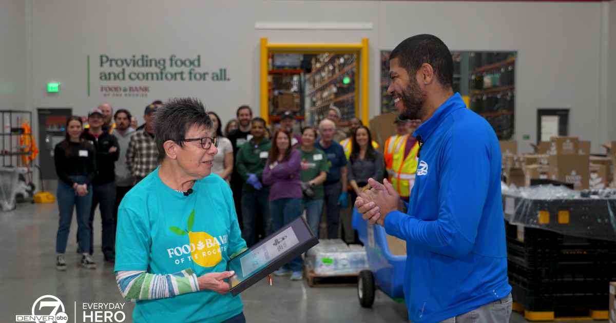 D7 Everyday Hero honored for helping fight hunger at Food Bank of the Rockies