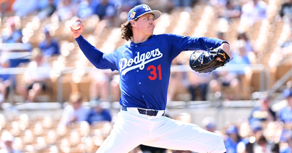 Dodgers' Tyler Glasnow puts in efficient work in first spring start