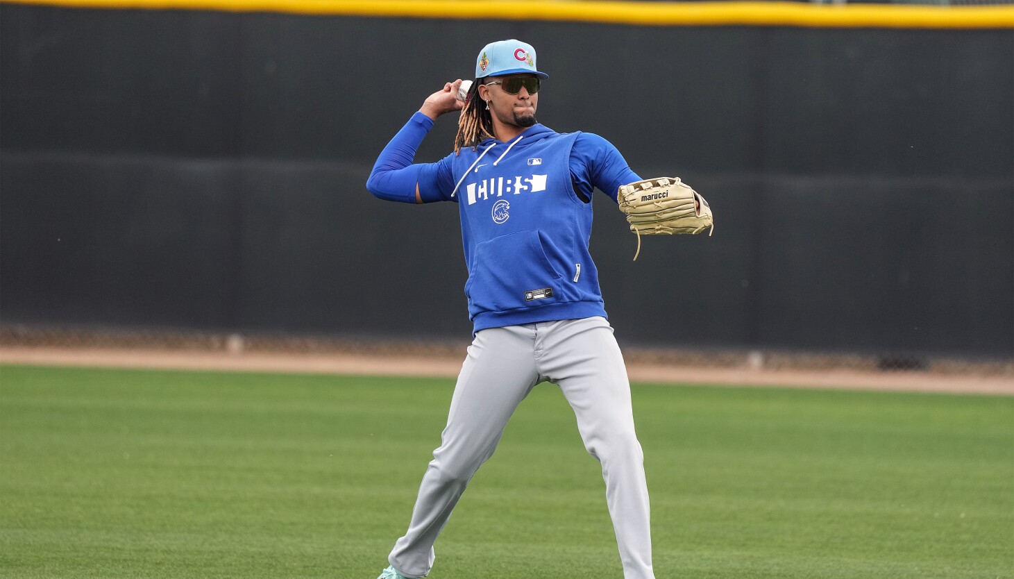 Cubs' Kevin Alcántara is competing for an Opening Day roster spot, finally pain-free after offseason surgery