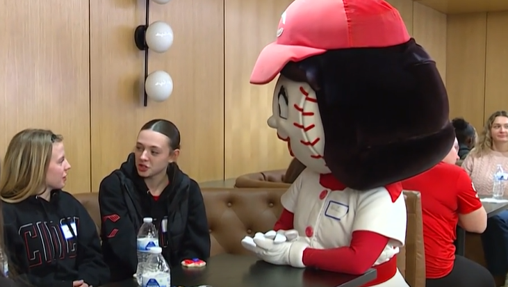 Reds celebrate National Girls and Women in Sports Day with young athletes