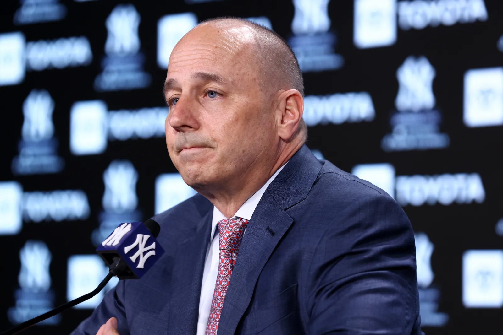 Brian Cashman speaks as the Yankees face an international free agent crisis.