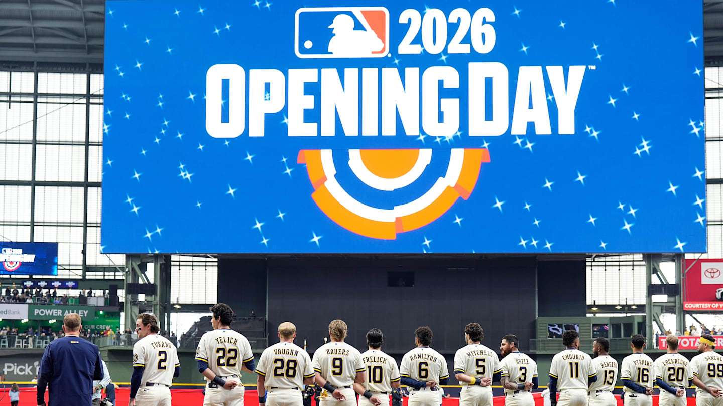 Milwaukee Brewers prepare for the Opening Day game against the Chicago White Sox on Thursday March 26, 2026 at American Family Field in Milwaukee, Wisconsin.