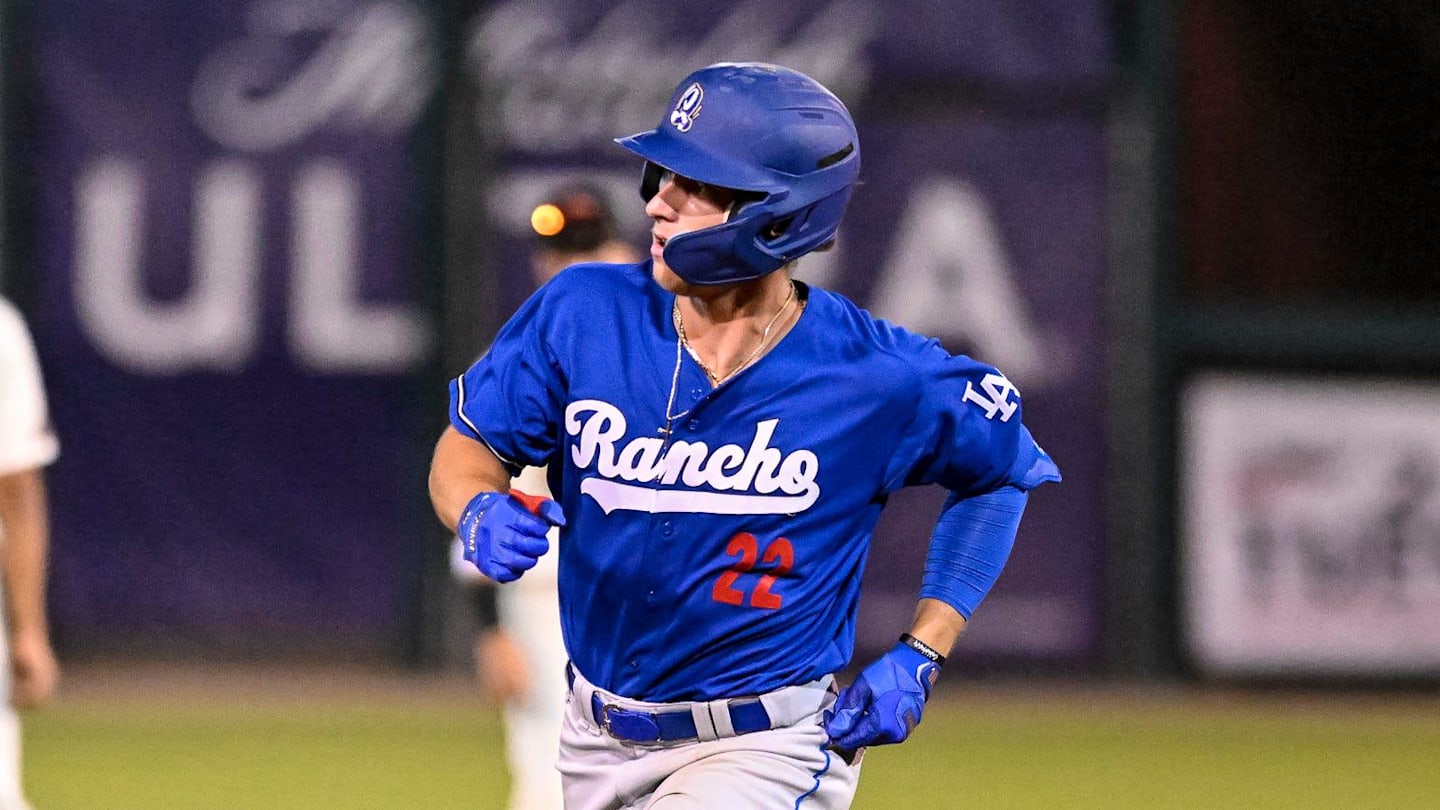 Rancho Cucamonga's Damon Keith jogs out a home run against Visalia Rawhide on Friday, April 8 on Opening Night at Valley Strong Stadium.