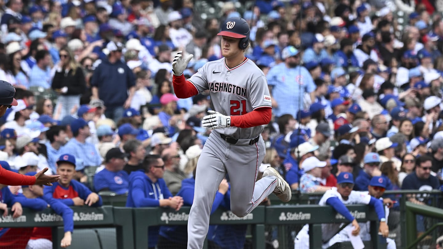 Washington Nationals left fielder Joey Wiemer.