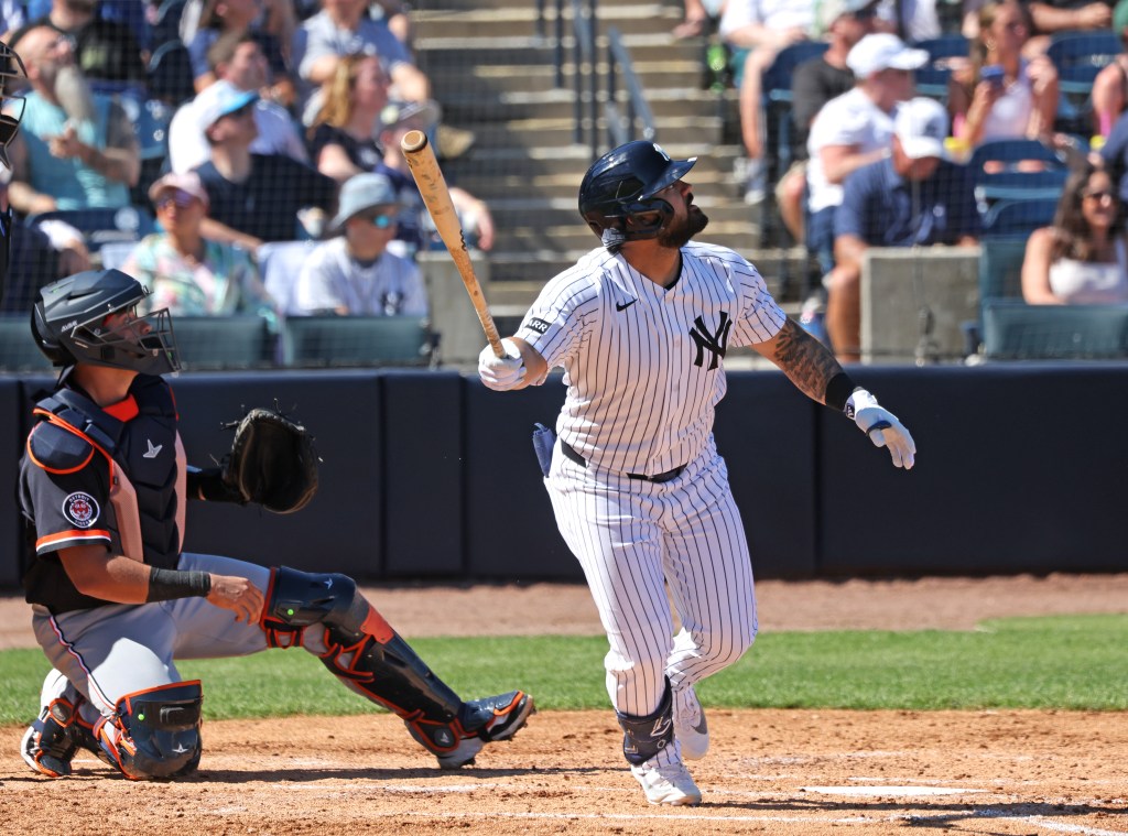 Jasson Dominguez is going to start the year in Triple-A.