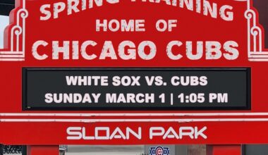 Cubs vs. White Sox at Mesa Sunday 3/1 live discussion threads