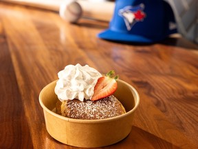 The new French Toast Uncrustable will be served at Rogers Centre during Toronto Blue Jays games during the 2026 season.