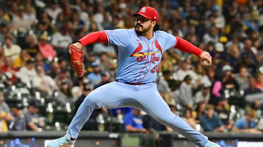 JoJo Romero of St. Louis Cardinals throws pitch from left han