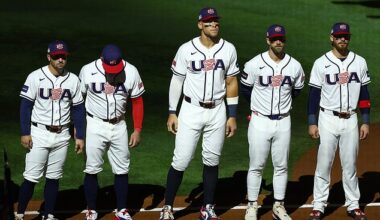USA baseball fans have branded their team a 'disgrace' for not singing the national anthem