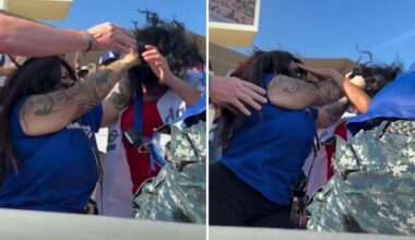 Women fans in wild brawl at Dodger Stadium in Los Angeles
