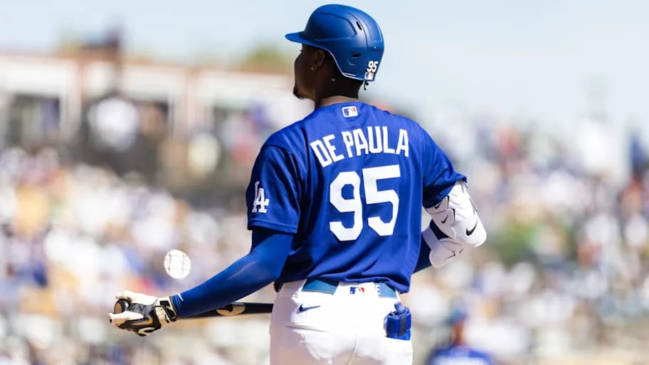 Los Angeles Dodgers outfielder Josue De Paula