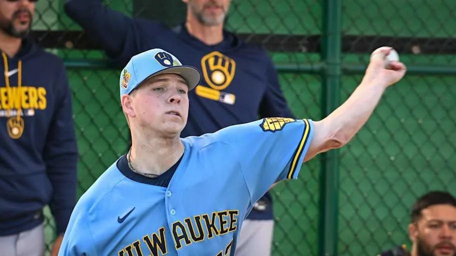 Milwaukee Brewers pitcher Kyle Harrison