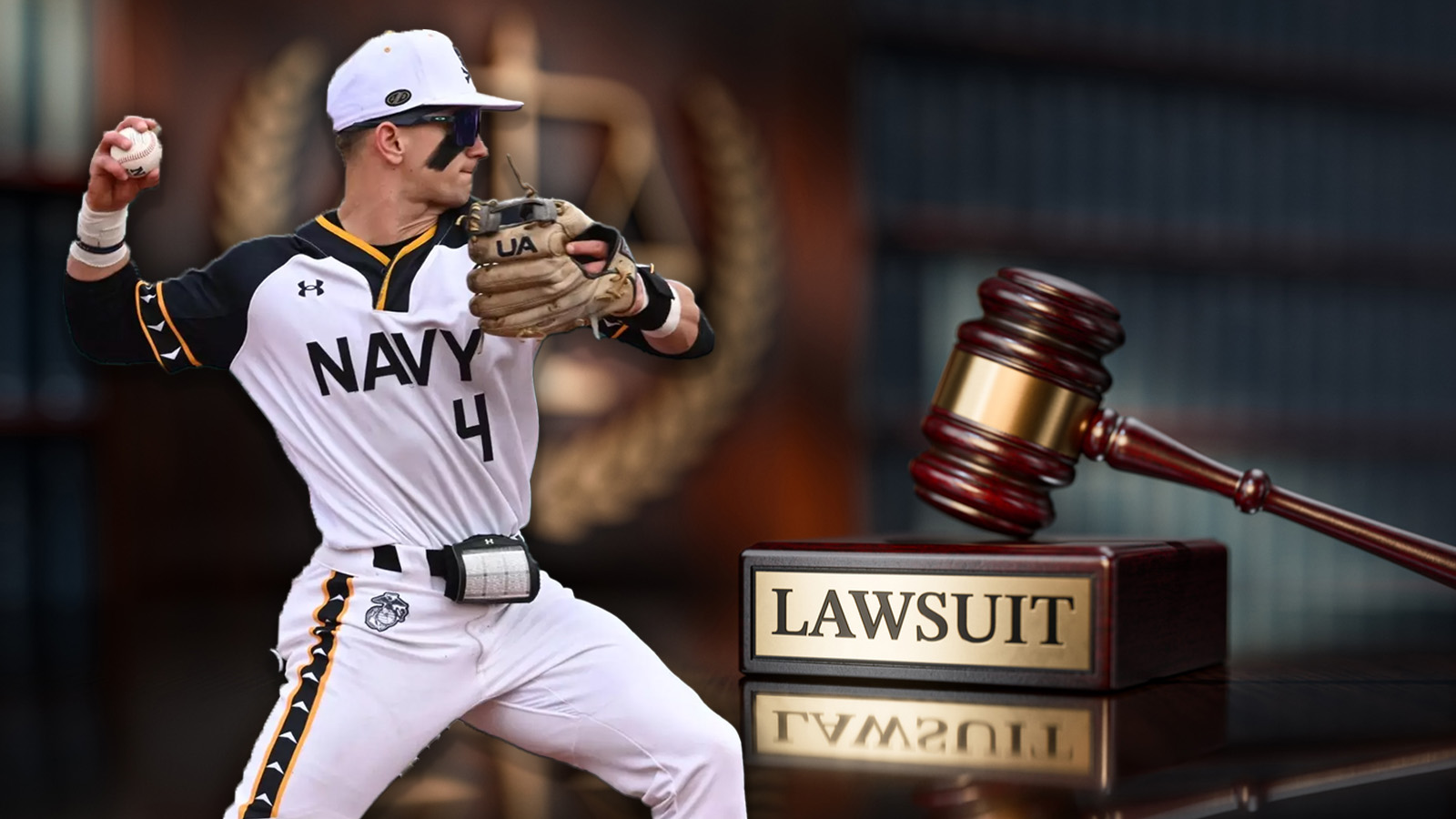 Brock Murtha Navy Baseball Lawsuit NCAA Restraining Order Eligibility