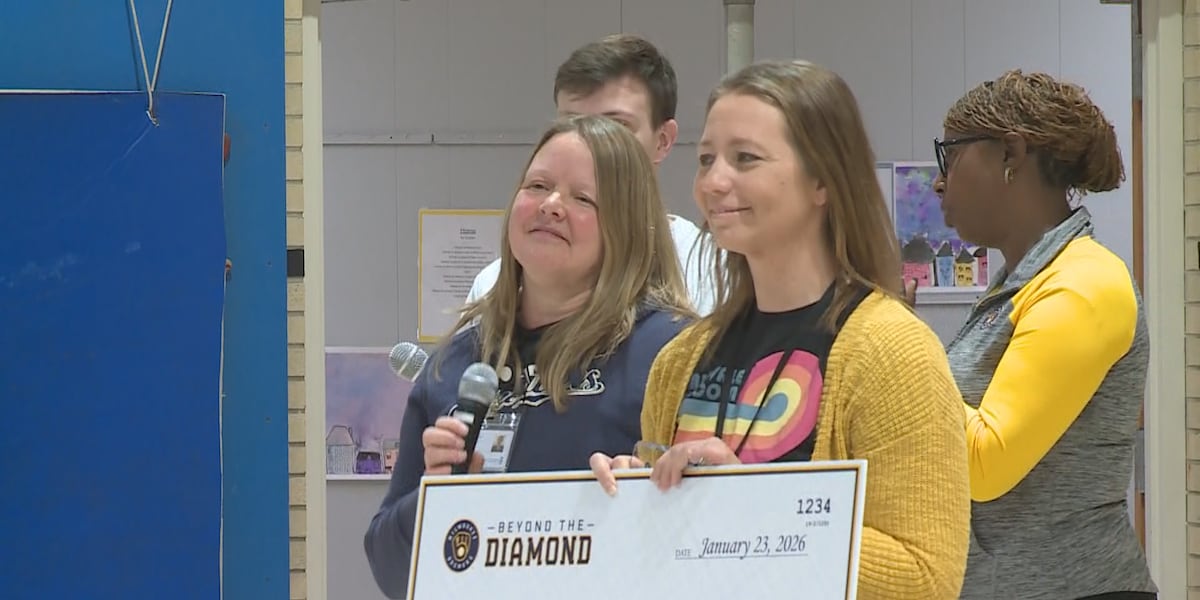 Madison teacher receives Milwaukee Brewers’ Grand Slam Teacher award