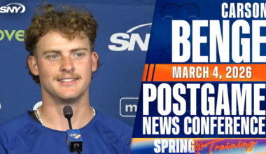 Mets prospect Carson Benge on his first spring training home run
