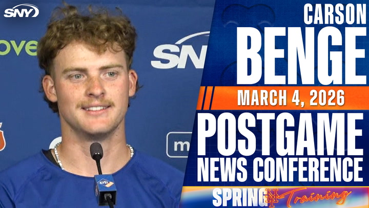 Mets prospect Carson Benge on his first spring training home run
