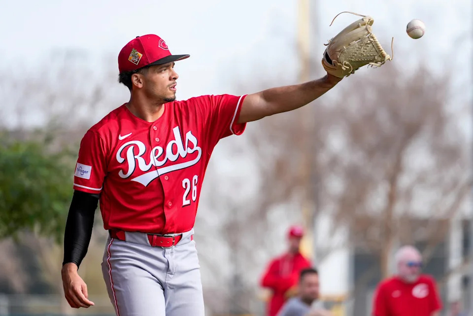 Chase Burns had been battling fellow youngster Rhett Lowder for the fifth starter's spot, but both now could start the season in the rotation should Hunter Greene miss extended time.