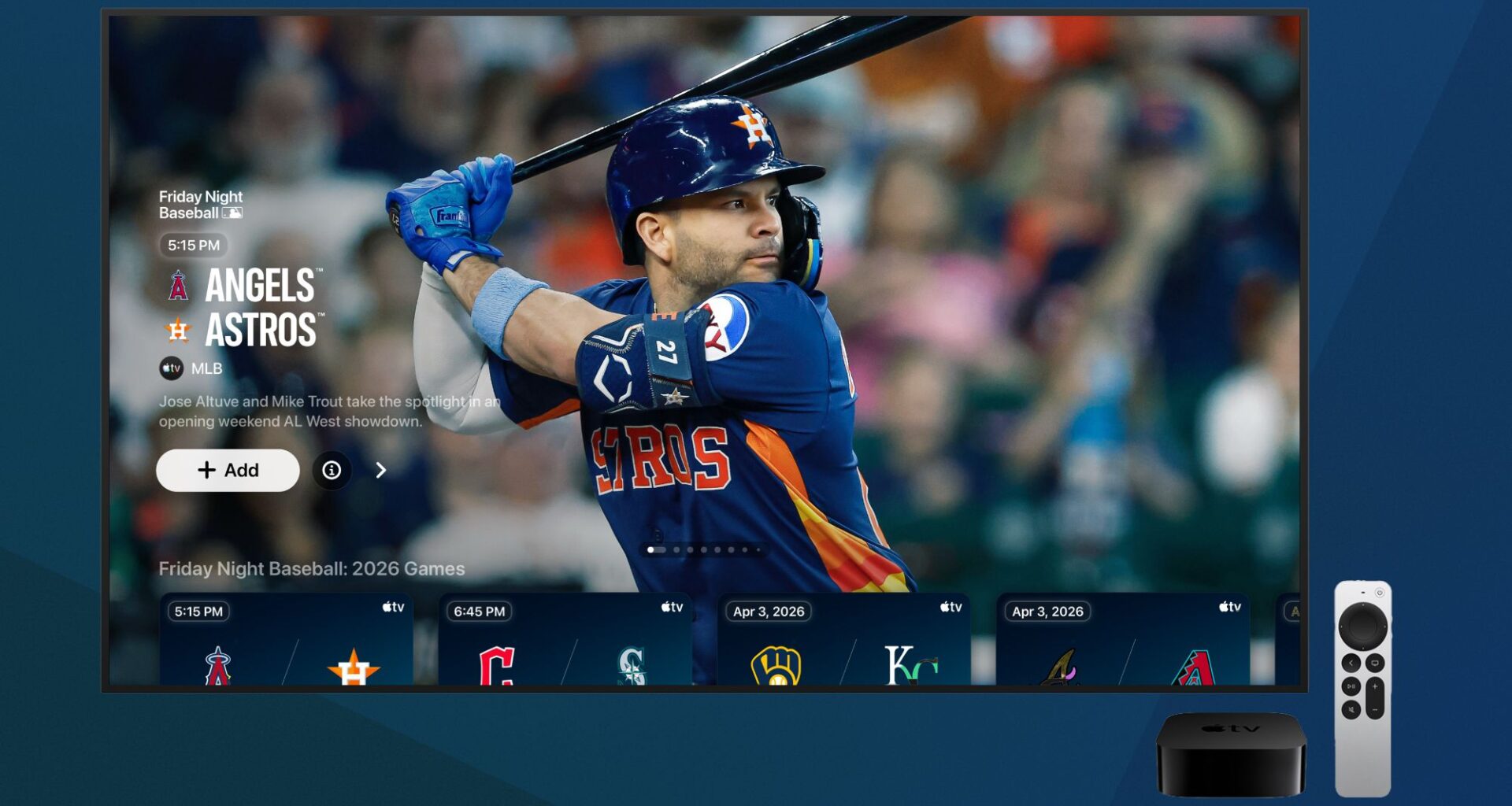 Friday Night Baseball Returns to Apple TV on March 27 for 2026 MLB Season