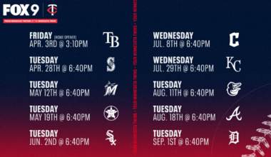 10 Minnesota Twins games to air on FOX 9: TV schedule