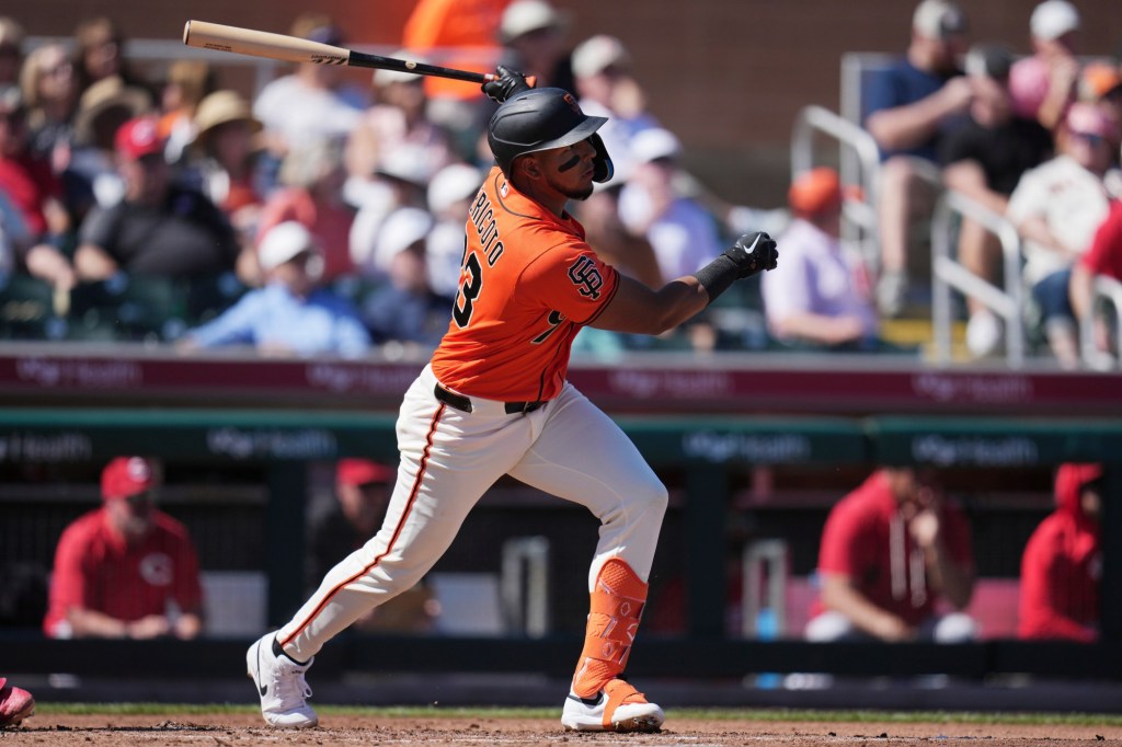 SF Giants' Bericoto wins Nugent Award; Bader has hamstring issue