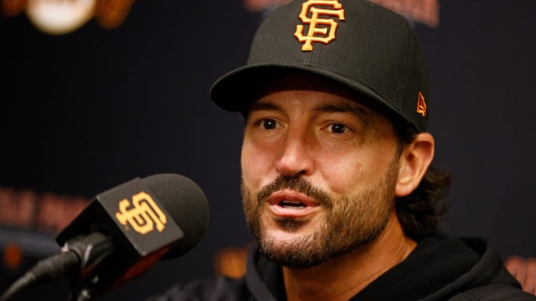 San Francisco Giants manager Tony Vitello during a news conference...