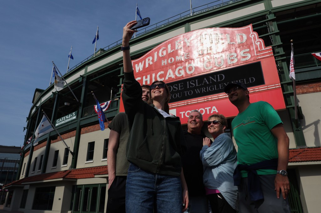 Opening day for Chicago Cubs at Wrigley Field