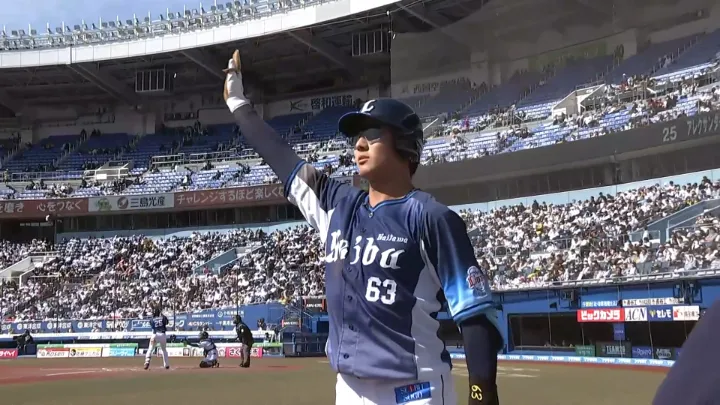 Saitama Seibu Lions player Shinya Hasegawa © Pacific League TV