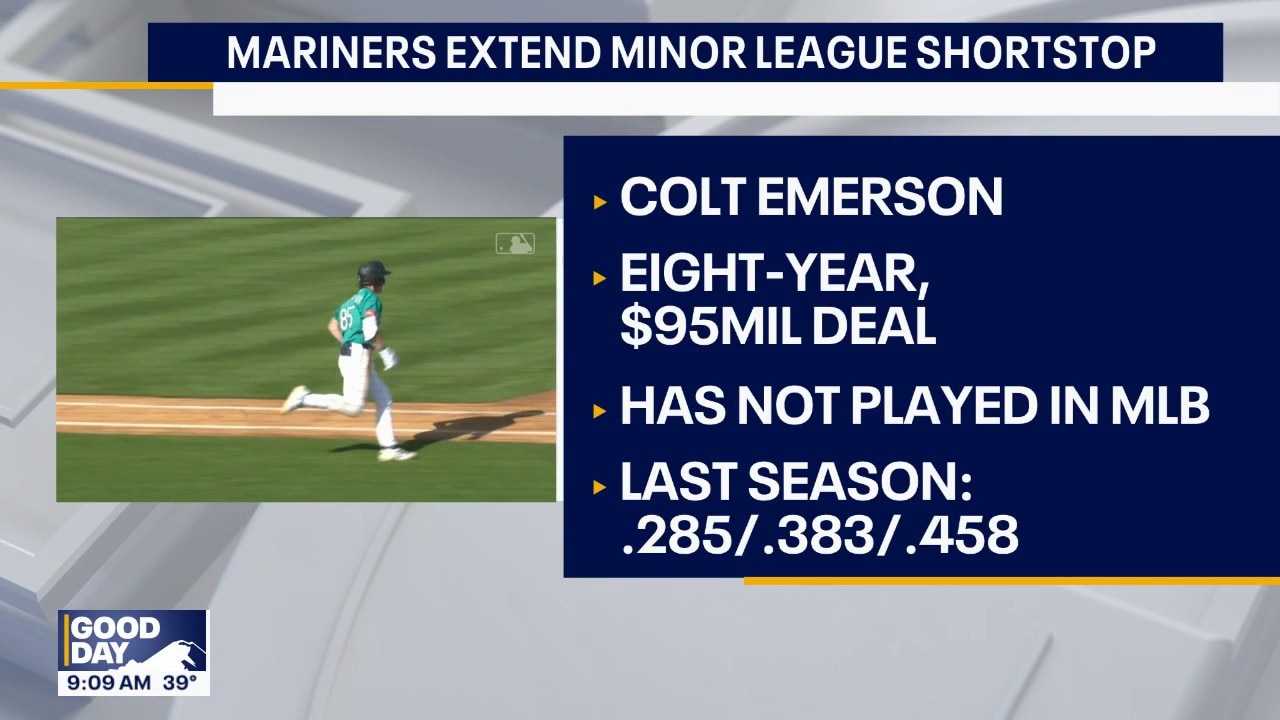 Seattle Mariners and minor leaguer Colt Emerson agree to $95M extension