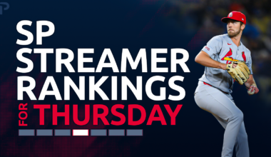 Starting Pitcher Streamer Ranks Fantasy Baseball: 3/26 & 3/27 & 3/28
