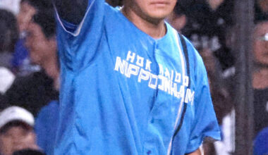 Yoshida hit a single to center field in the second inning (photographer: Haruki Kawakami)