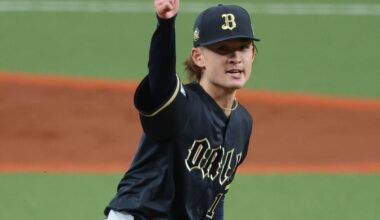 Orix Buffaloes starter Naruki Teranishi a powerful pitch