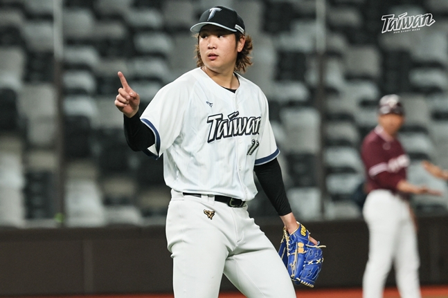 Gurinrui, who allowed two runs against the Kiwoom Heroes. /Photo =Taiwan Yahoo Sports Capture