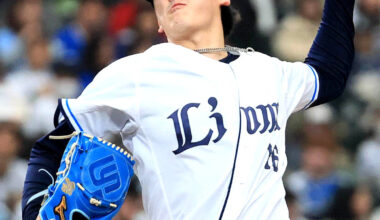 Chihiro Sumida started the game and pitched four innings, allowing one hit strike out giving up no runs.