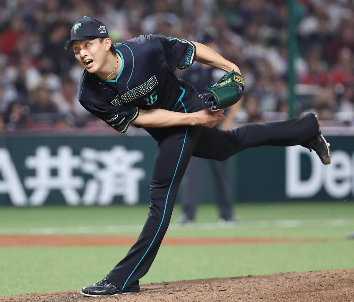 Kota Tatsu throws with all his might (Photo by Hidenori Baba)