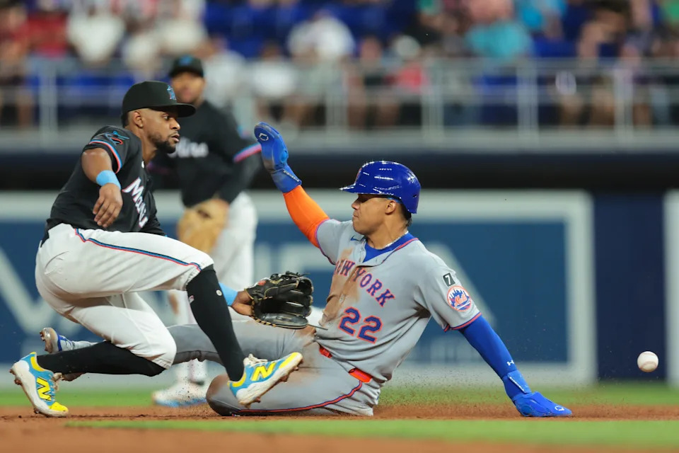 The Mets' Juan Soto went on a base-stealing binge last season, swiping a career-high 38 and tying for the National League lead.