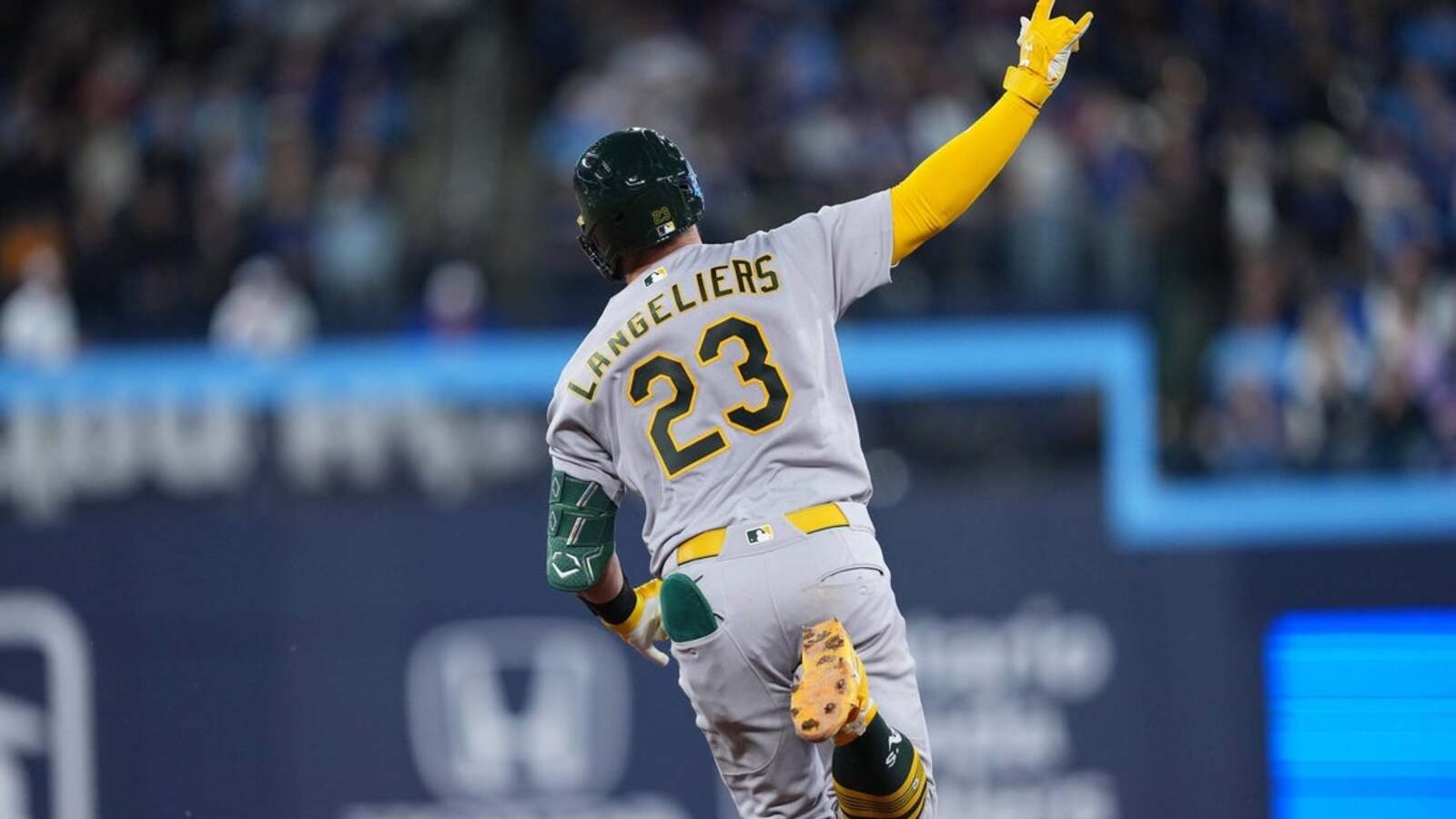 Shea Langeliers off to hot start, A's not, as series vs. Jays winds up