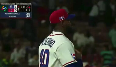 Kevin McGonigle Started Things Off Against The Dominican Republic With A First Pitch NUKE