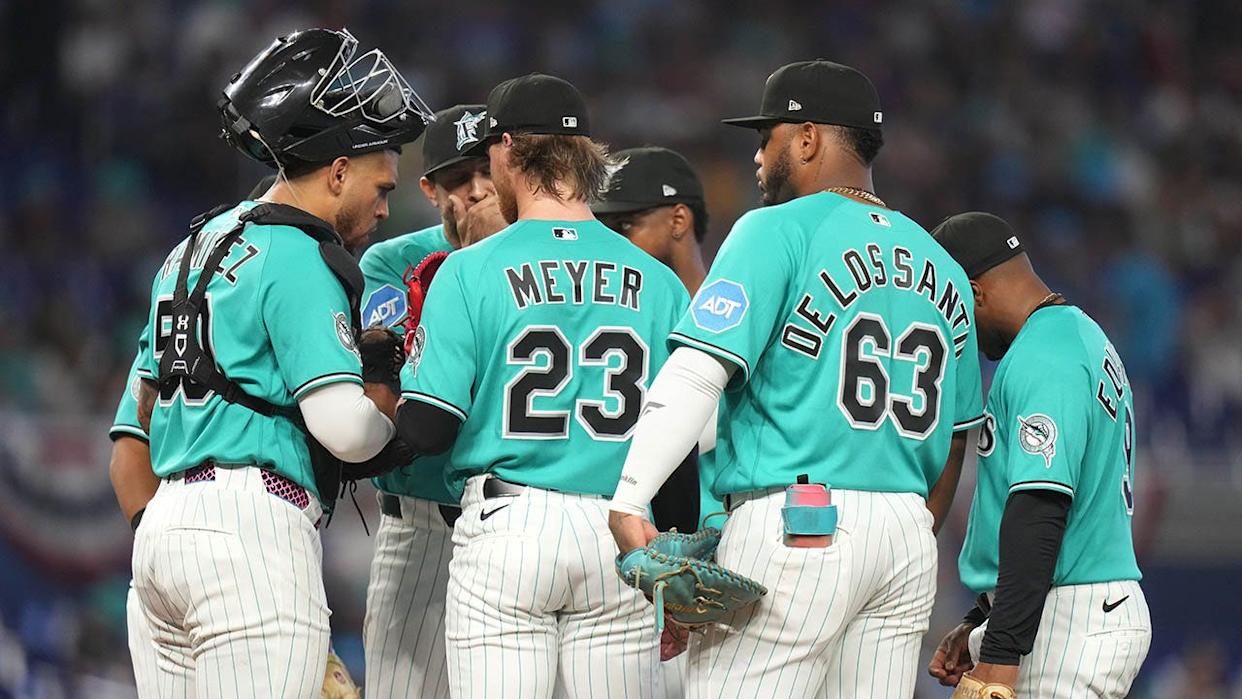 Marlins players trying to figure it out