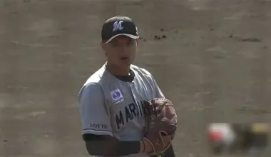 Chiba Lotte Marines pitcher Kaito Mori © Pacific League TV