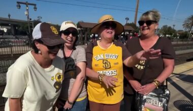 San Diego Padres fans enjoy Opening Day by taking the trolley to Petco Park – NBC 7 San Diego