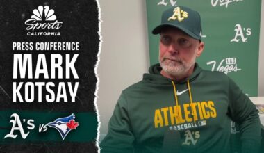 Athletics still looking for rhythm after loss to Blue Jays – NBC Sports Bay Area & California