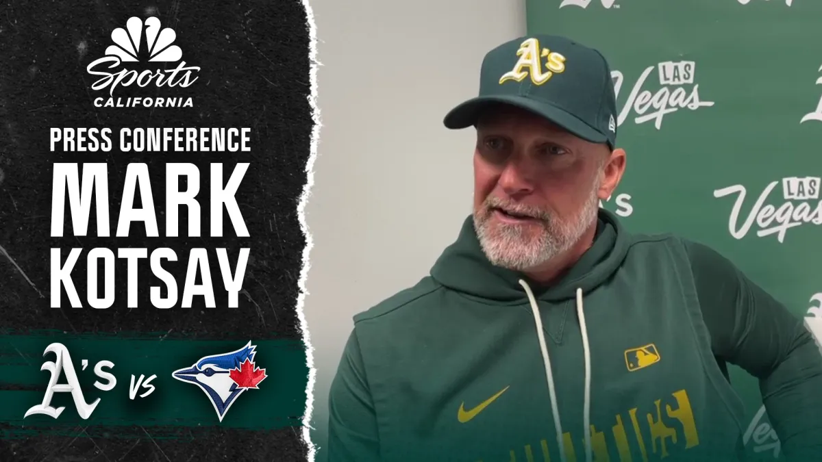 Mark Kotsay addresses Athletics’ strikeout issues vs. Blue Jays – NBC Sports Bay Area & California