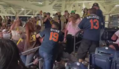 Two arrested after brawl during Padres game on Friday