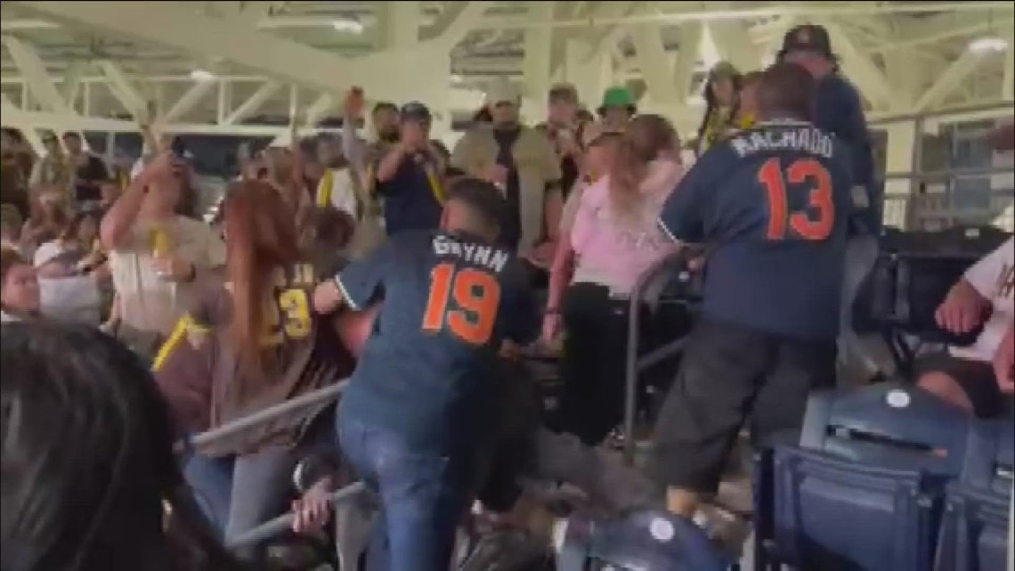 Two arrested after brawl during Padres game on Friday
