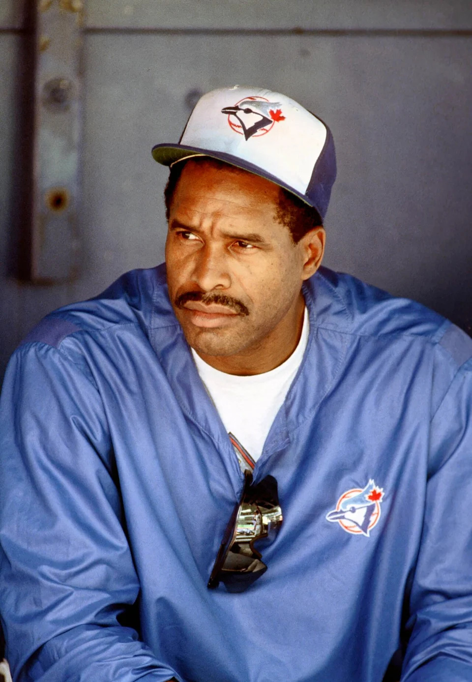 Jul 4, 1992; Toronto, ON, CANADA; FILE PHOTO; Toronto Blue Jays outfielder Dave Winfield during batting practice prior to a game against the California Angels at the Skydome. Mandatory Credit: Photo By USA TODAY Sports (c) Copyright USA TODAY Sports