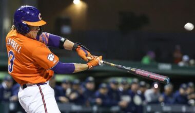 Clemson, South Carolina, Citadel, CofC, CSU fall in baseball