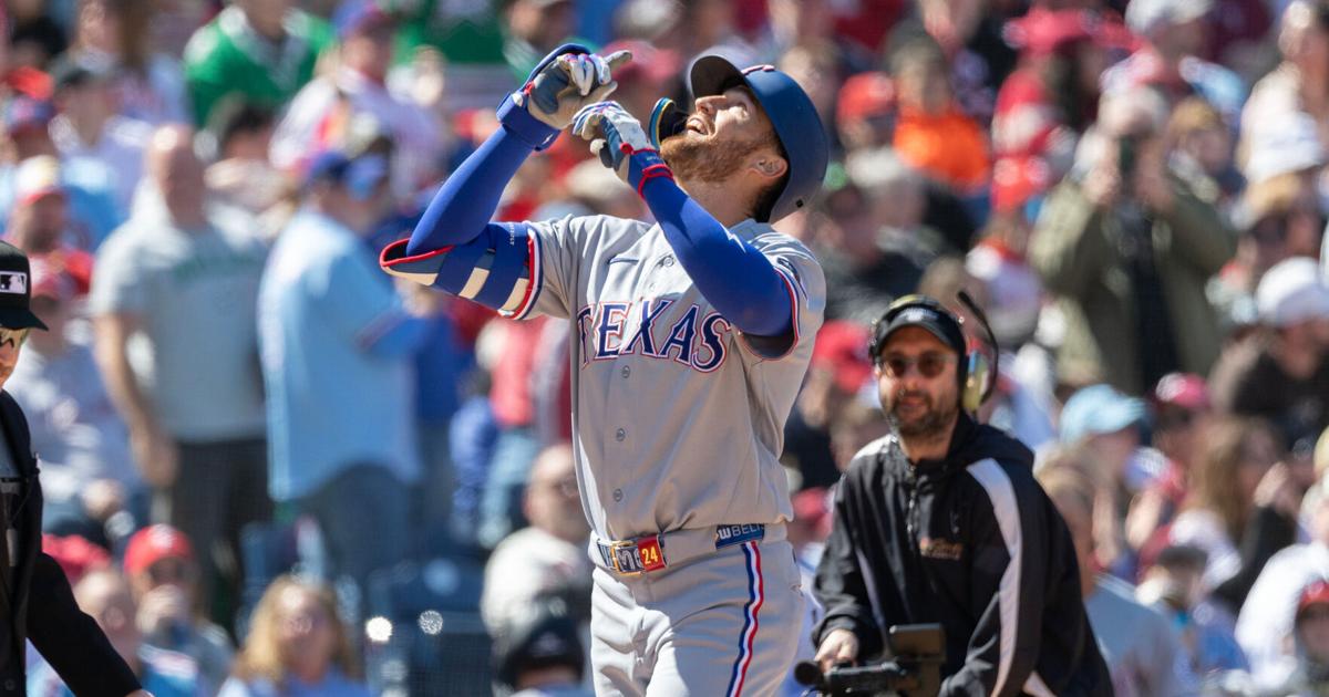 Gore wins 1st start, Nimmo and McCutchen hit 1st homers for Rangers in blowout of Phillies | National Sports