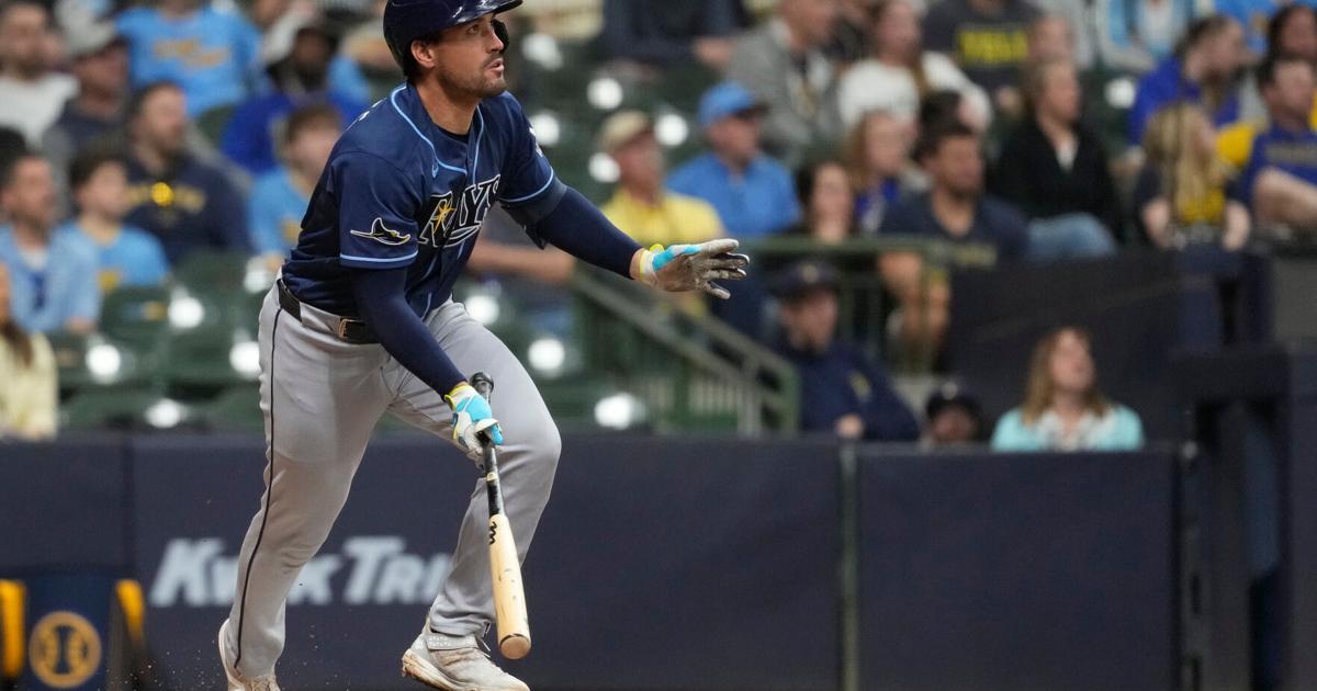 Fortes' tiebreaking double in 9th gives Rays 3-2 win over Brewers | Sports