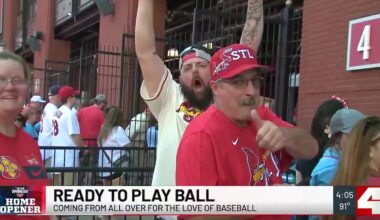 Fans flood downtown for Cardinals Opening Day