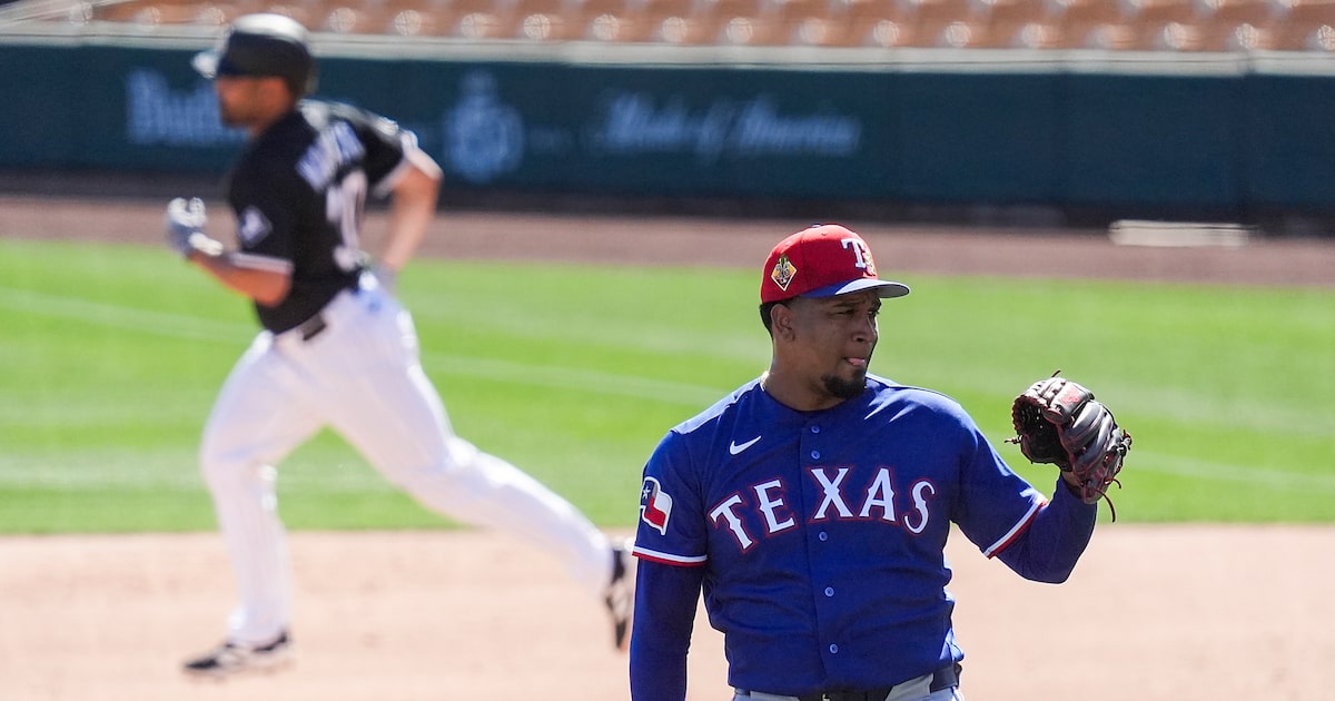 Alexis Diaz falling out of Rangers’ bullpen competition with bumpy Cactus League outings